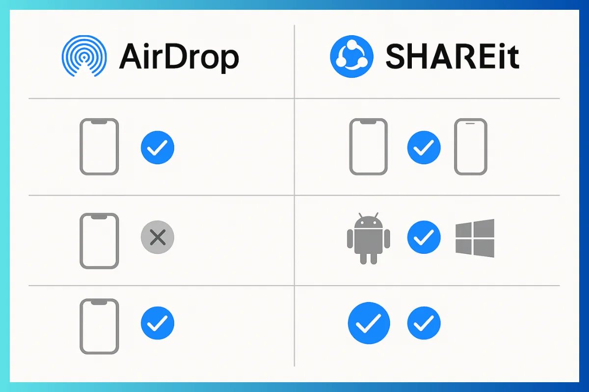 Shareit Vs Airdrop