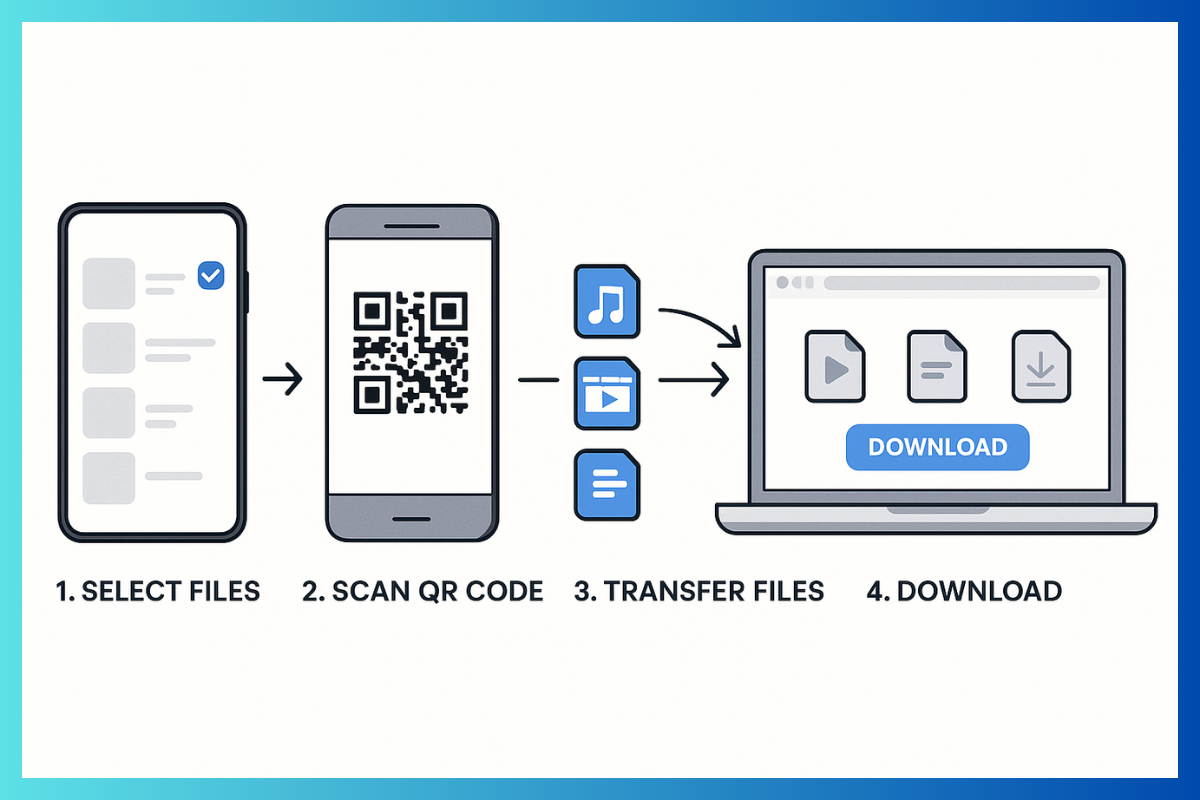 Mobile to Pc File Sharing Process