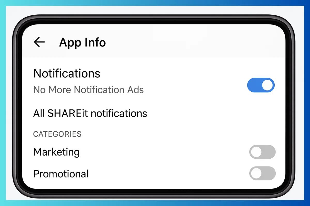 Disable Notifications In Settings