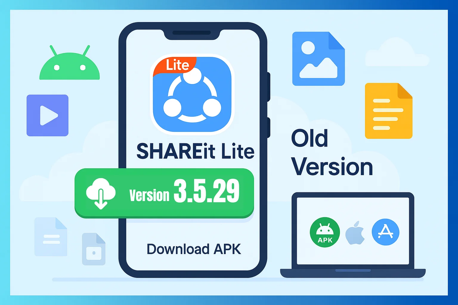 Download Shareit Lite Old Version 3.5.29 APK For Android Free (Official & Safe)