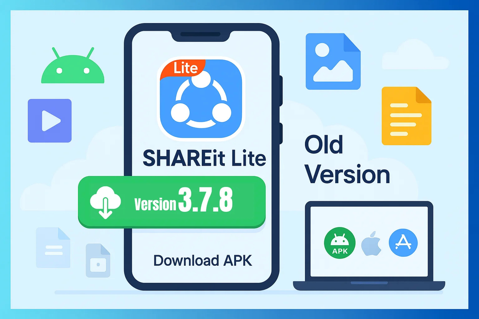 Download Shareit Lite Old Version 3.7.8 APK For Android Free (Official & Safe)