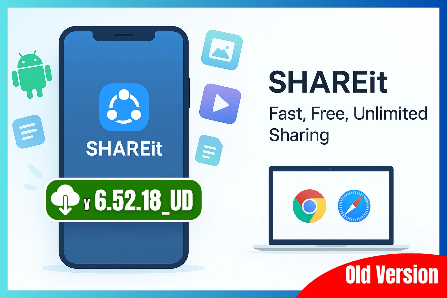 Download SHAREit APK For Android Old Version 6.52.18_UD (Safe and Secure)