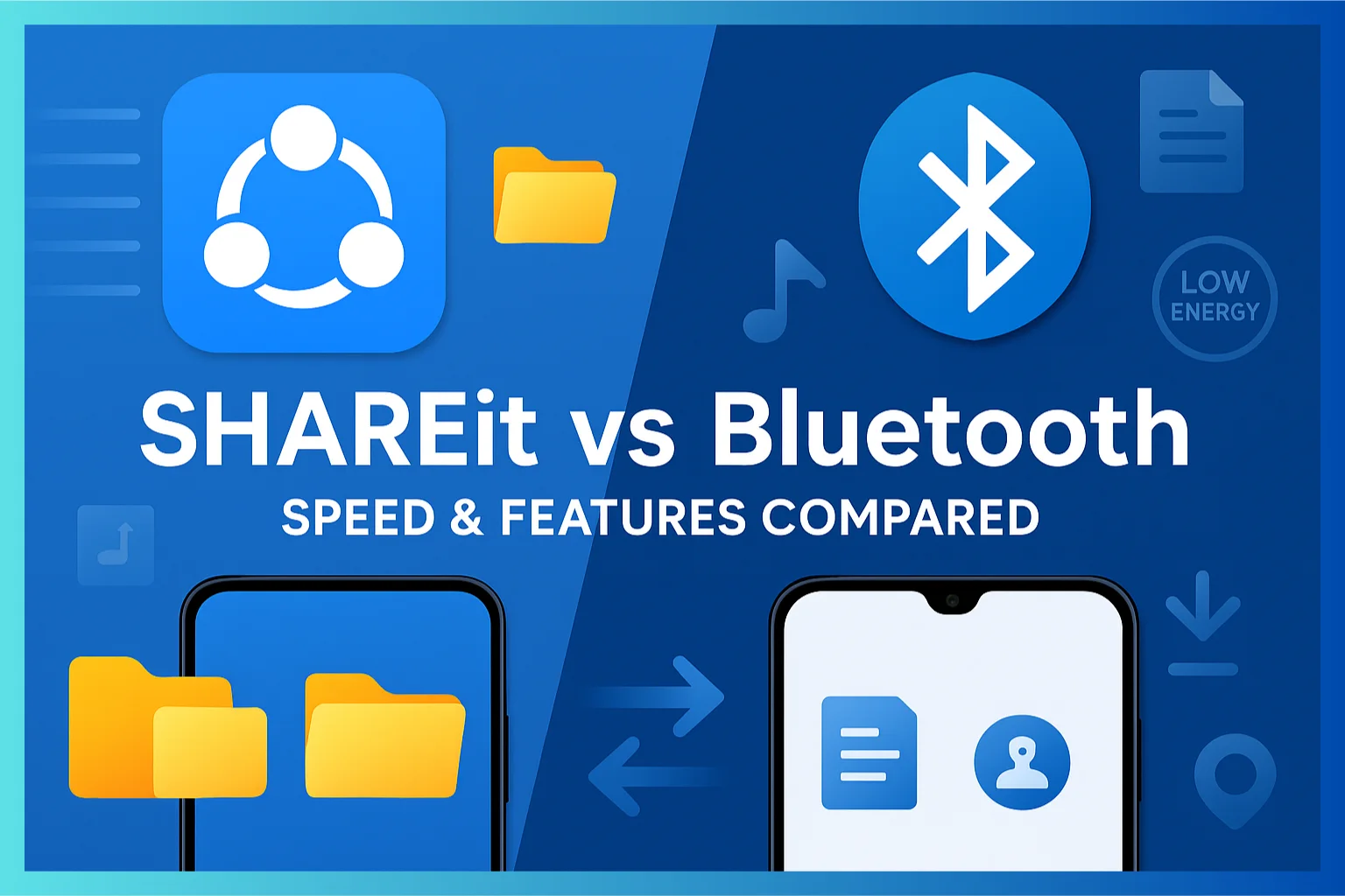 SHAREit vs Bluetooth: The Ultimate Speed & Feature Comparison (2025)